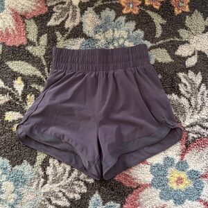 Athleta Mesh Racer Run High Rise Shorts